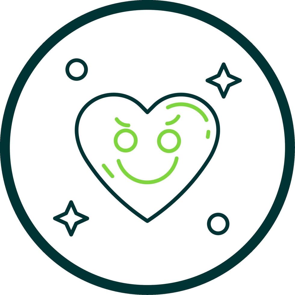 Envy Line Circle Icon vector