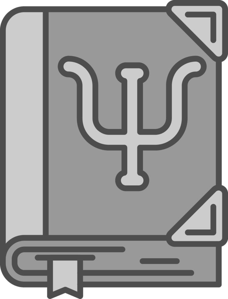Psyhologist Line Filled Greyscale Icon vector