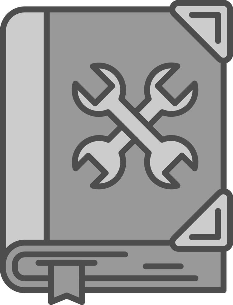 Repair Line Filled Greyscale Icon vector