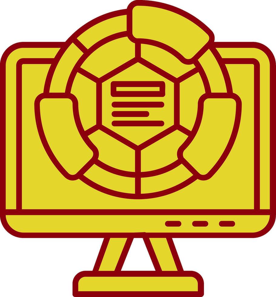 Computer Vintage Icon vector