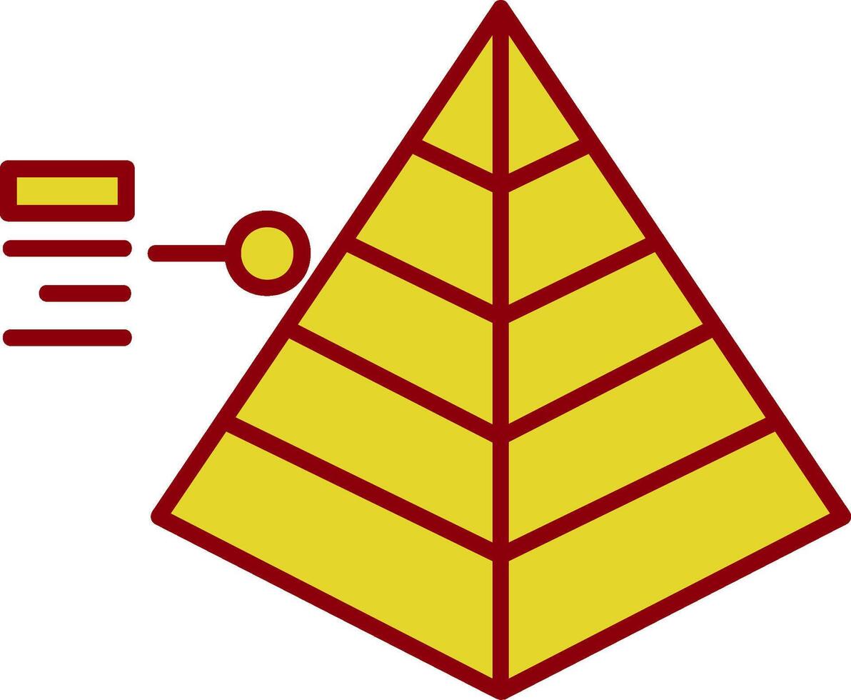 Piramid Vintage Icon vector