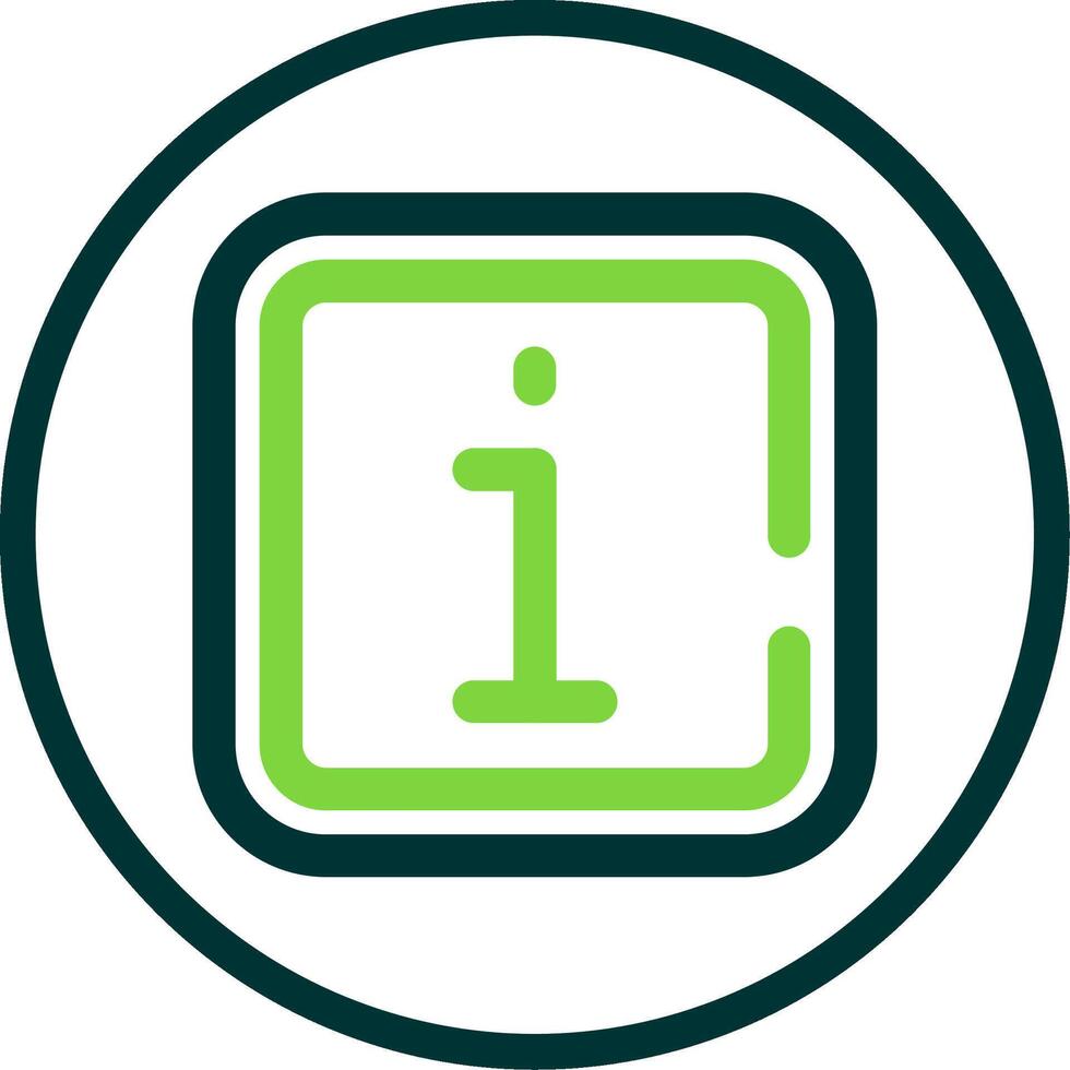 Info Line Circle Icon vector