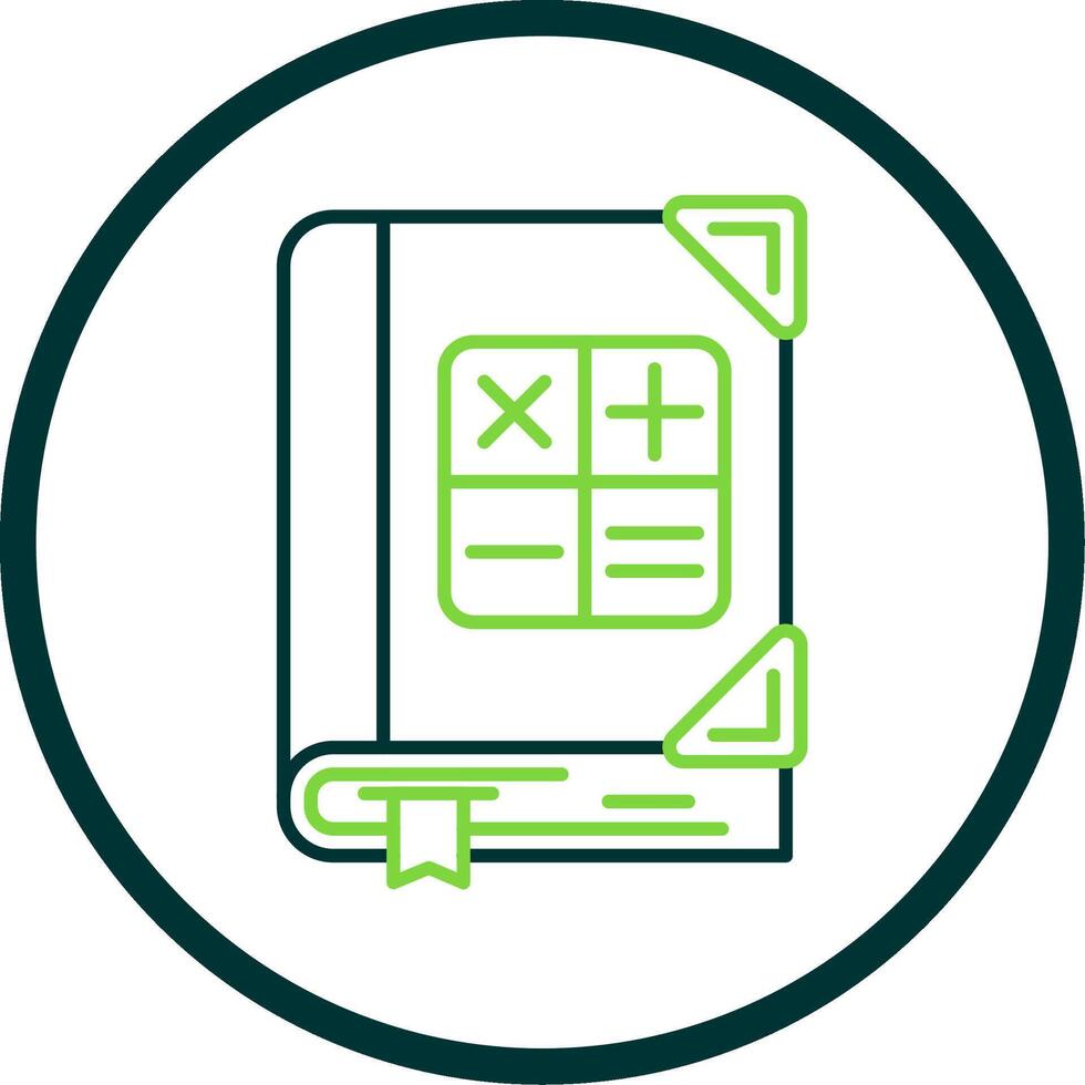 Math Line Circle Icon vector