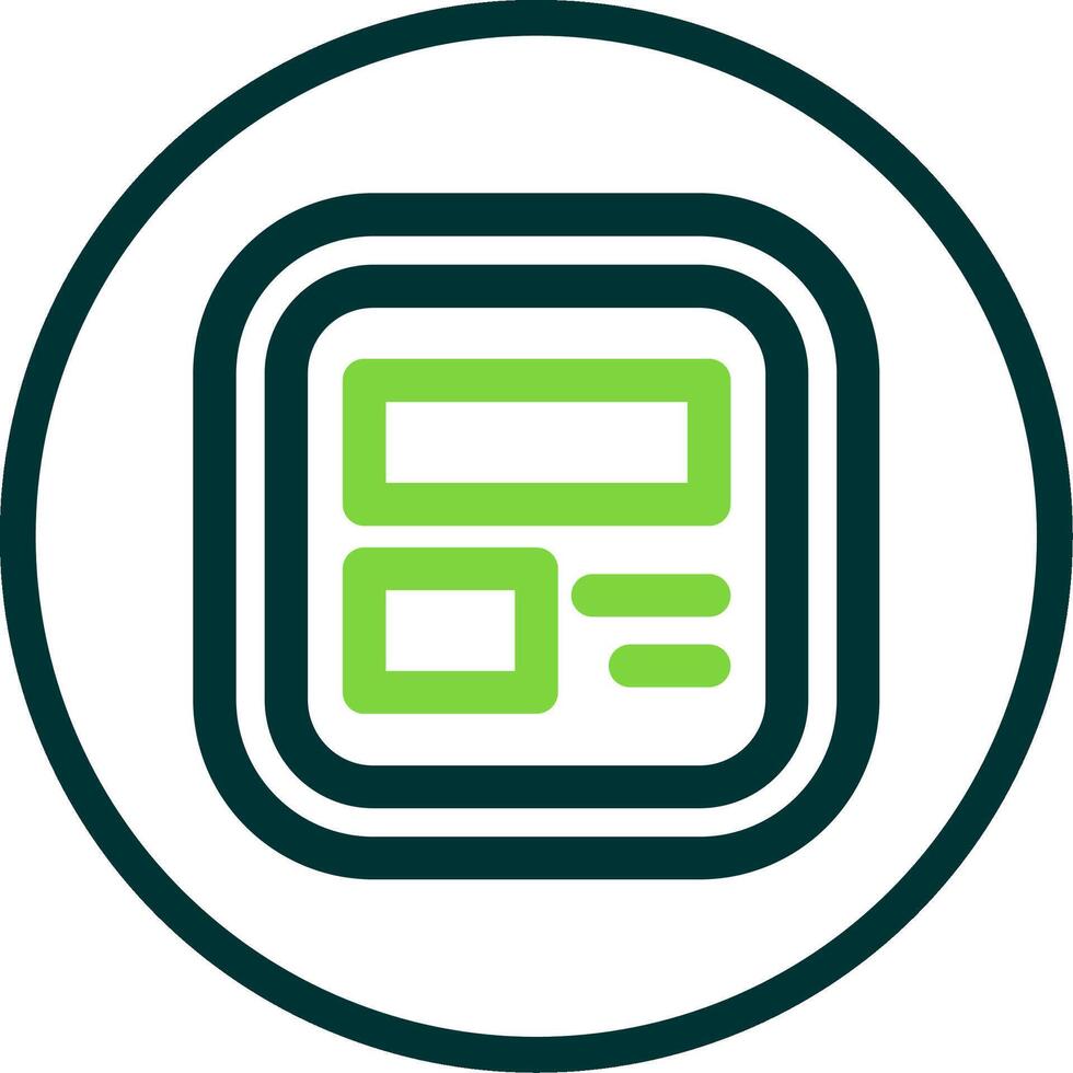 Layout Line Circle Icon vector