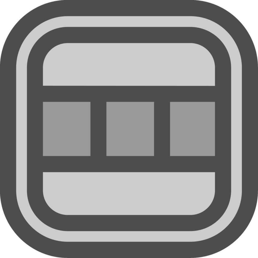 Layout Line Filled Greyscale Icon vector