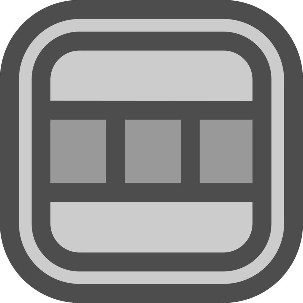 Layout Line Filled Greyscale Icon vector