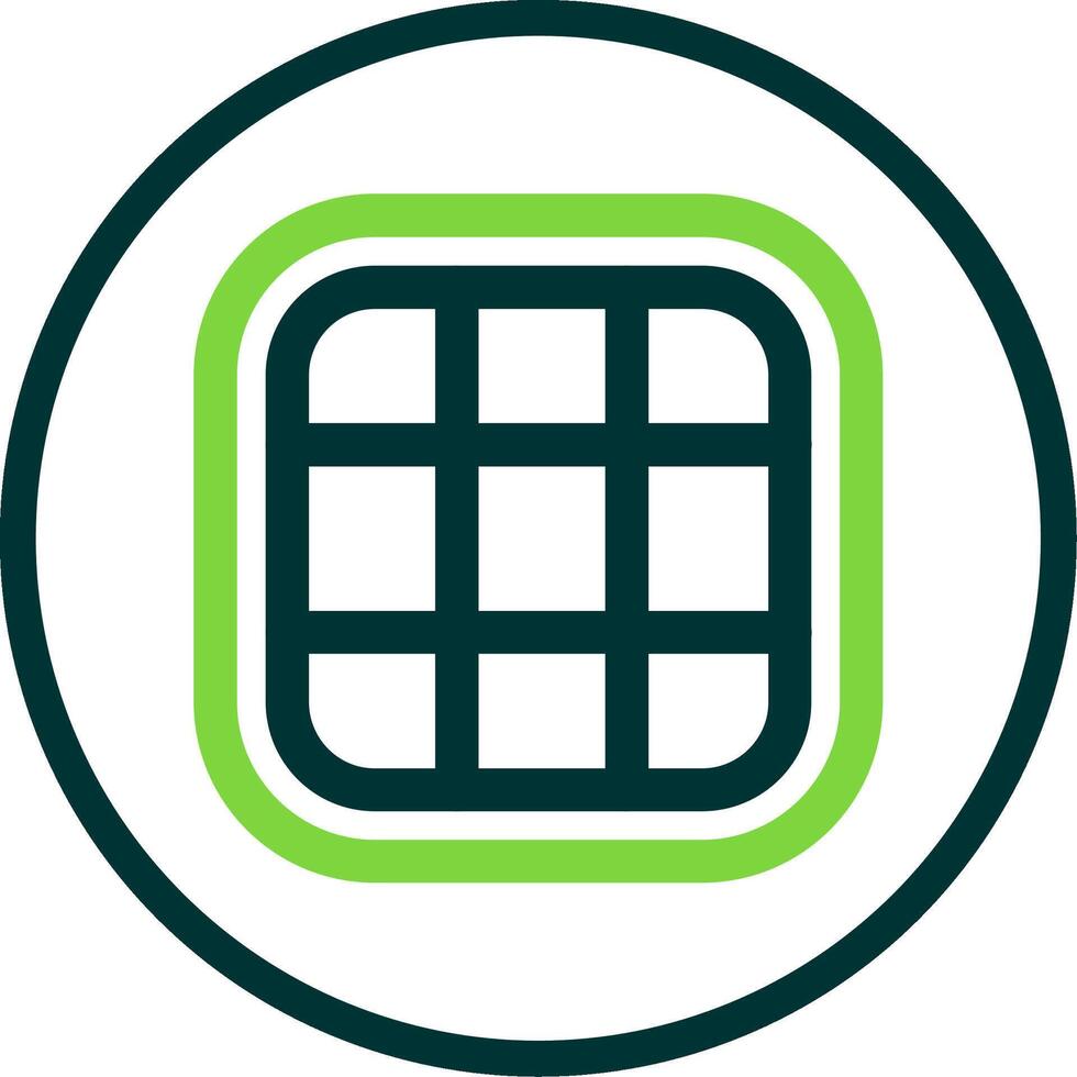 Layout Line Circle Icon vector