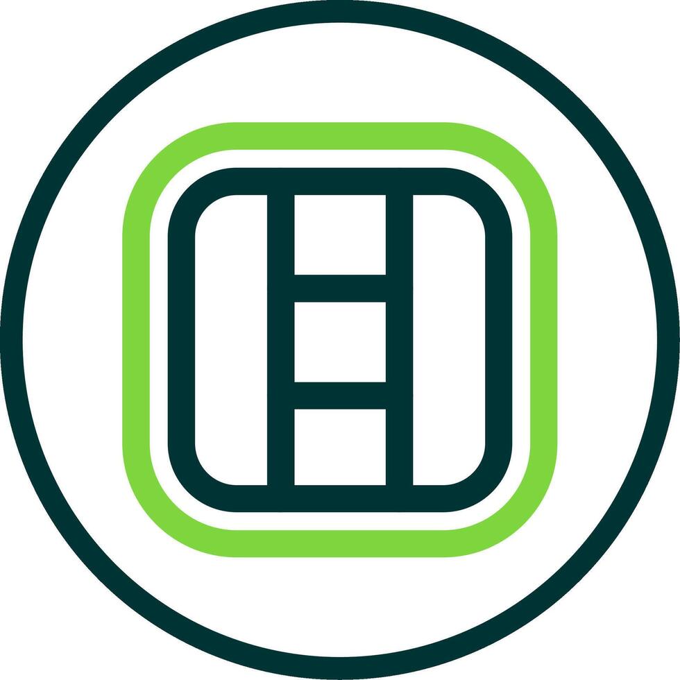 Layout Line Circle Icon vector