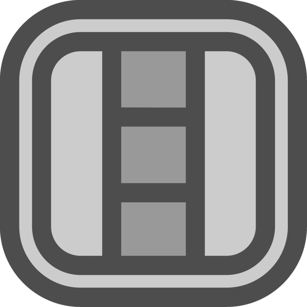 Layout Line Filled Greyscale Icon vector