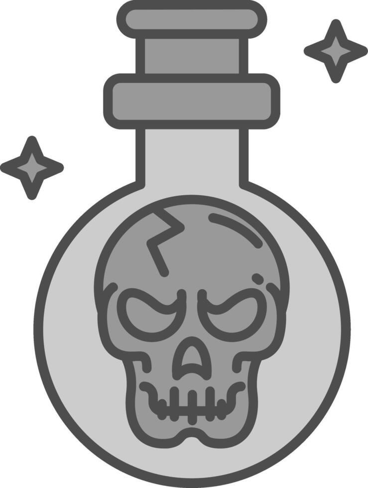 Potion Line Filled Greyscale Icon vector