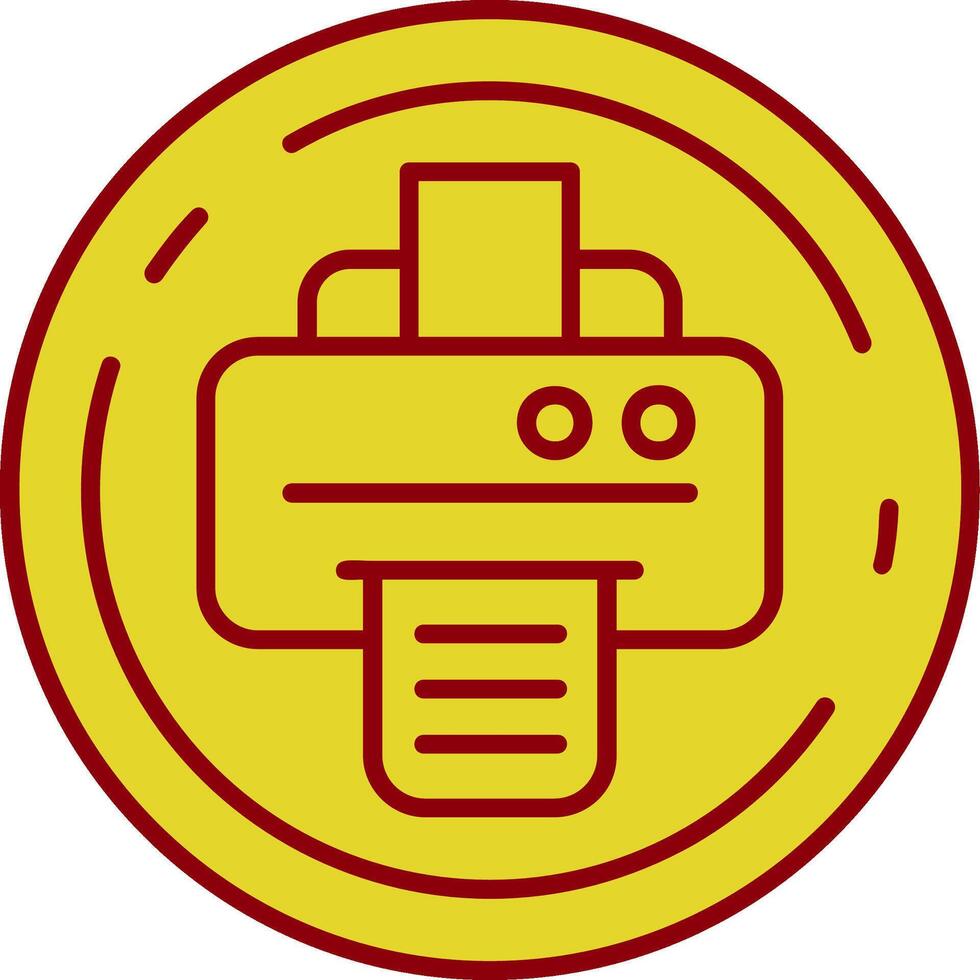 print Vintage Icon vector