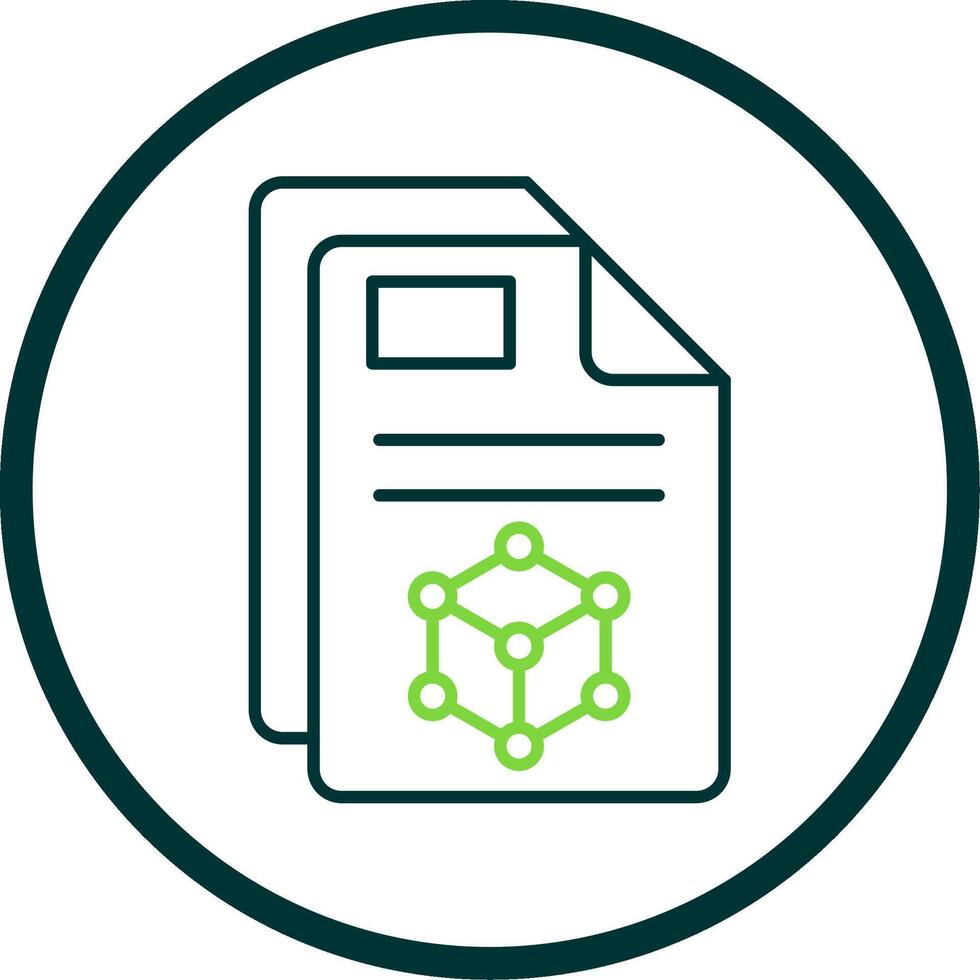 3d Line Circle Icon vector