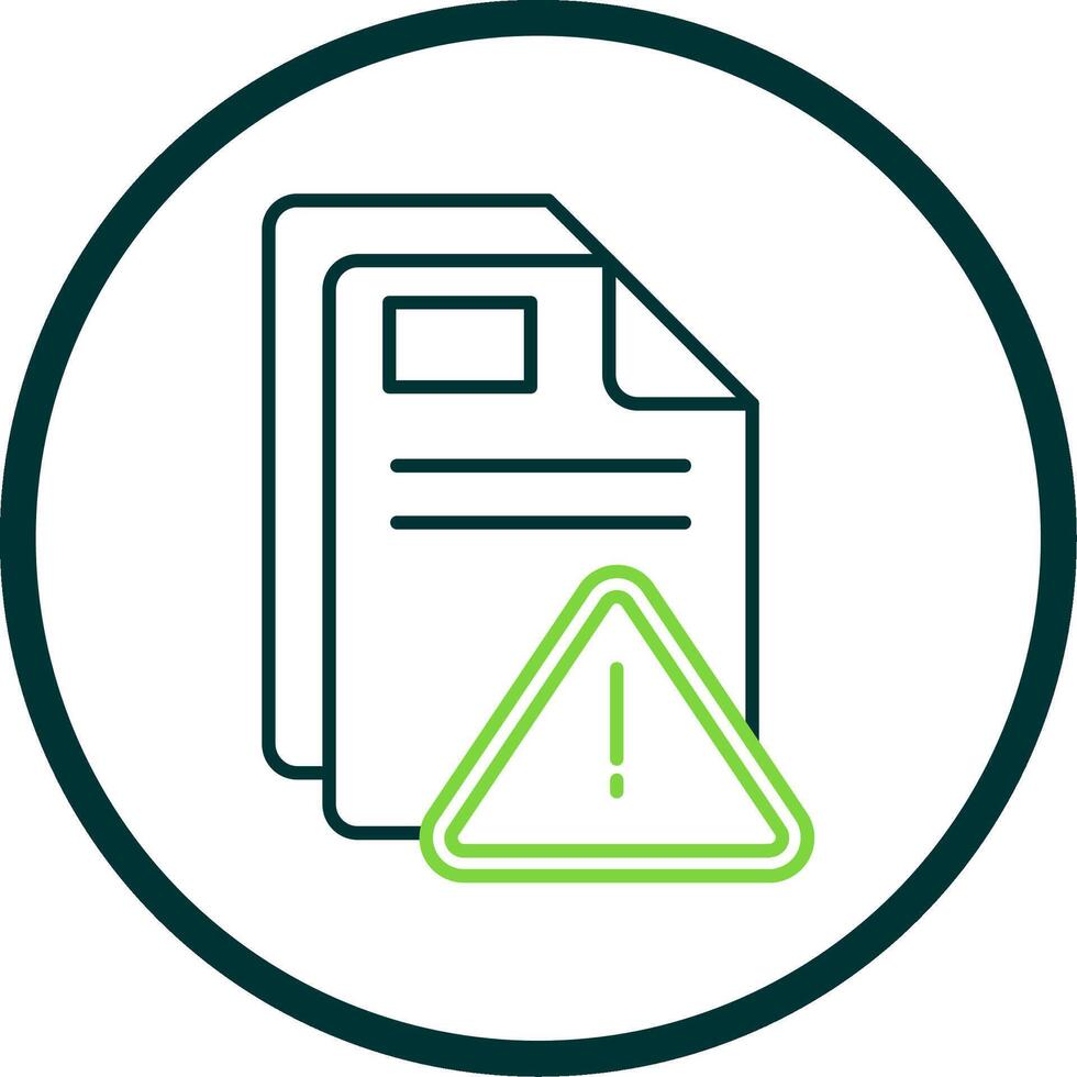 Alert Line Circle Icon vector