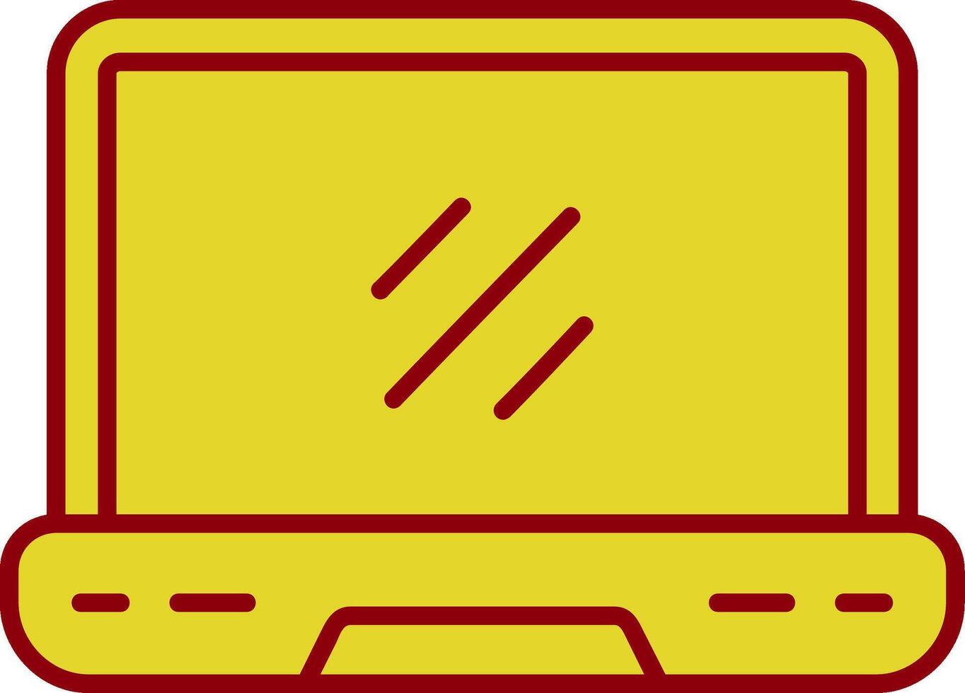 Laptop Vintage Icon vector