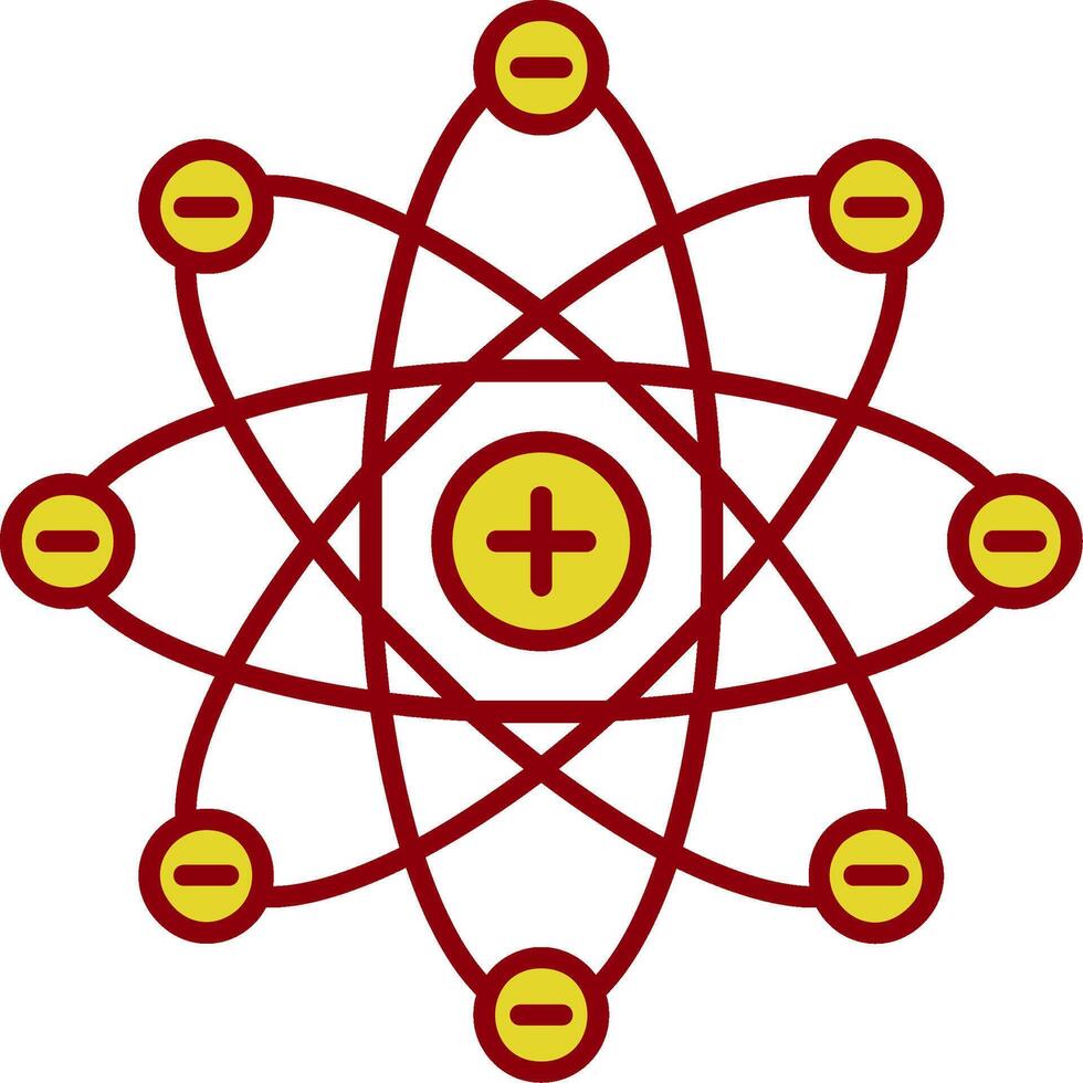 Atom Vintage Icon vector