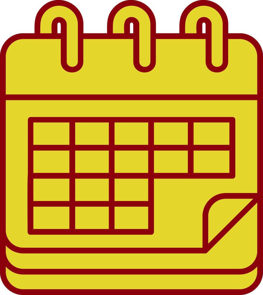 calendario Clásico icono vector