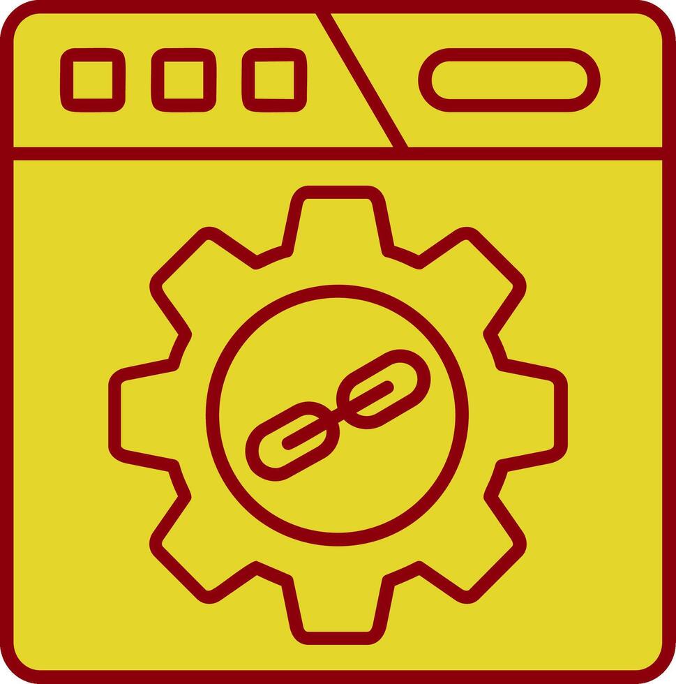 Backlink Vintage Icon vector