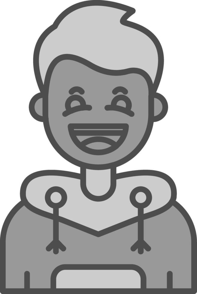 FALSE Line Filled Greyscale Icon vector