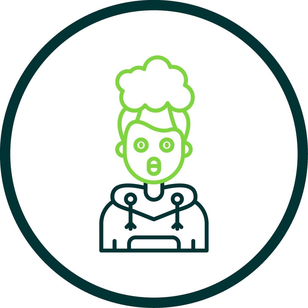 Exploding Line Circle Icon vector