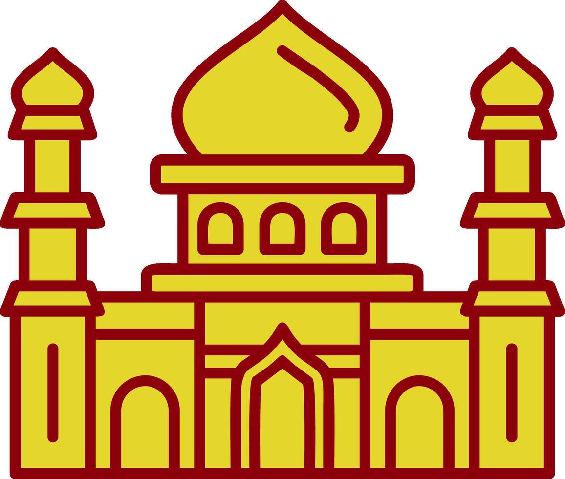 Mosque Vintage Icon vector