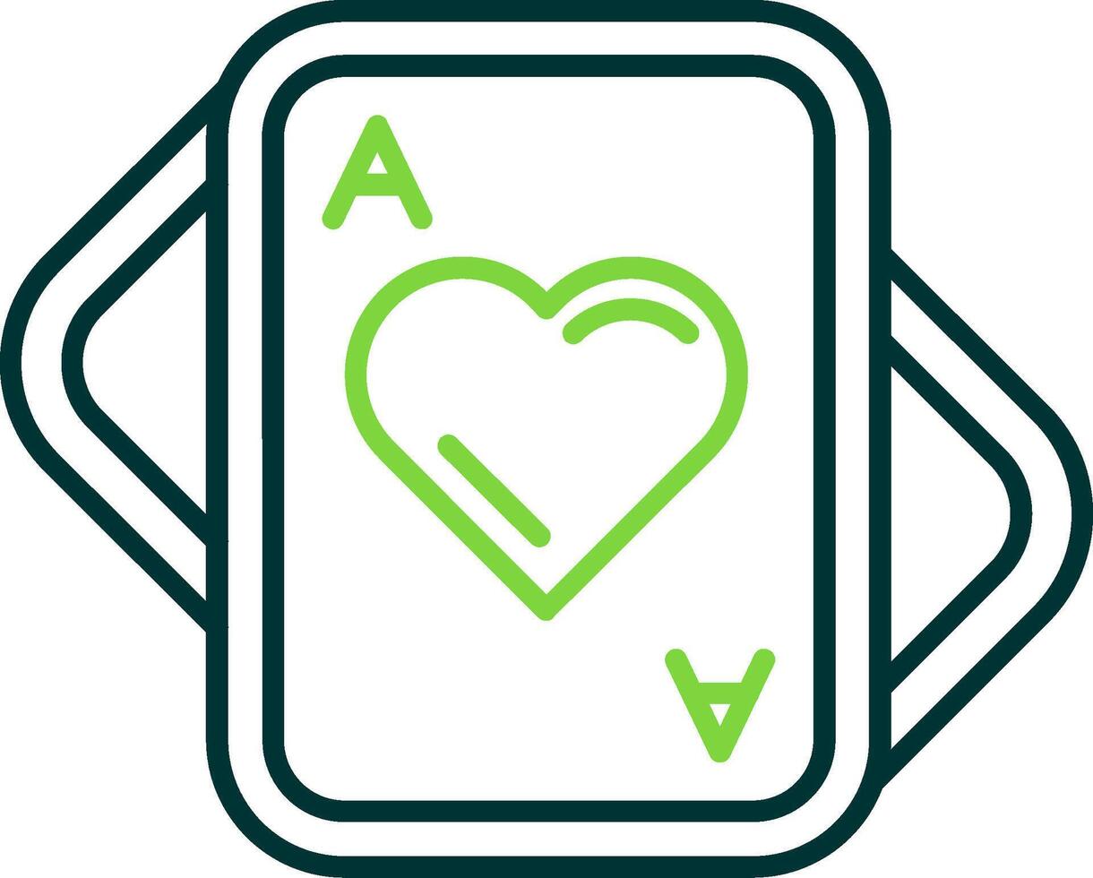 Hearts Line Circle Icon vector