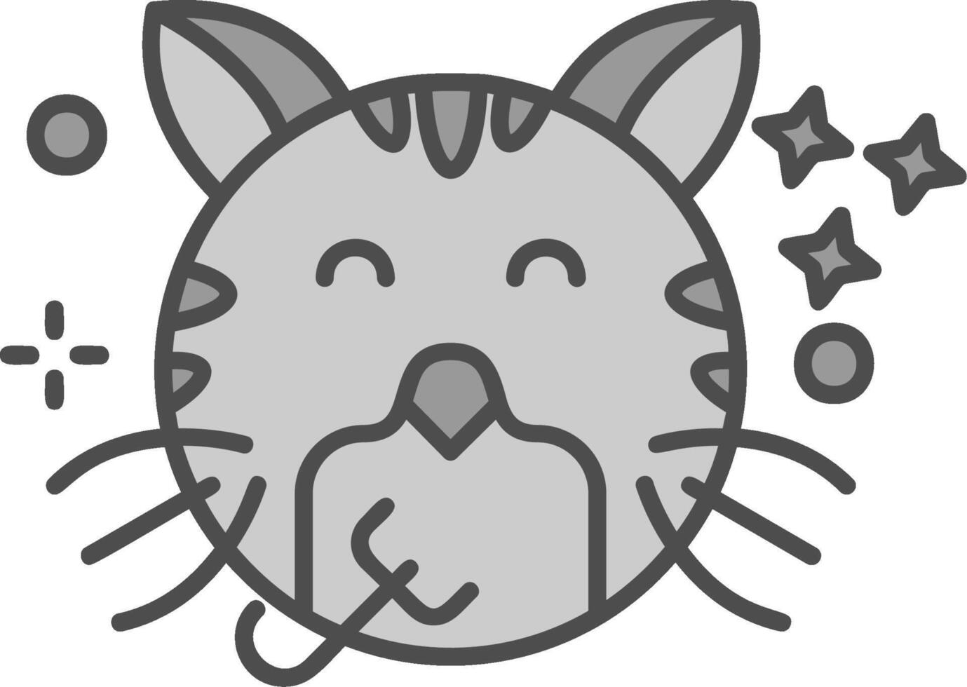 Congratulation Line Filled Greyscale Icon vector