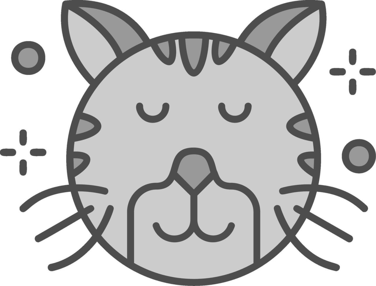 Relieved Line Filled Greyscale Icon vector