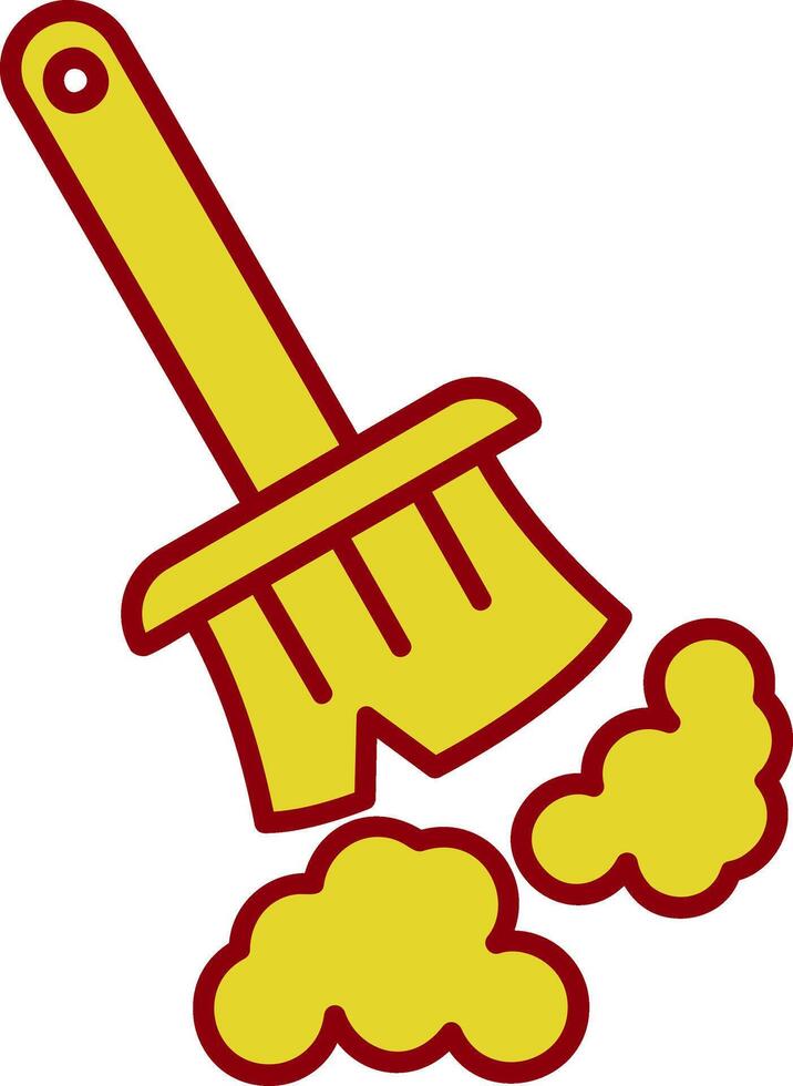 Broom Vintage Icon vector