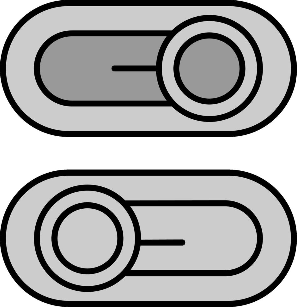 Switch Line Filled Greyscale Icon vector