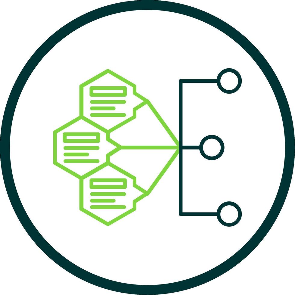 Index Line Circle Icon vector