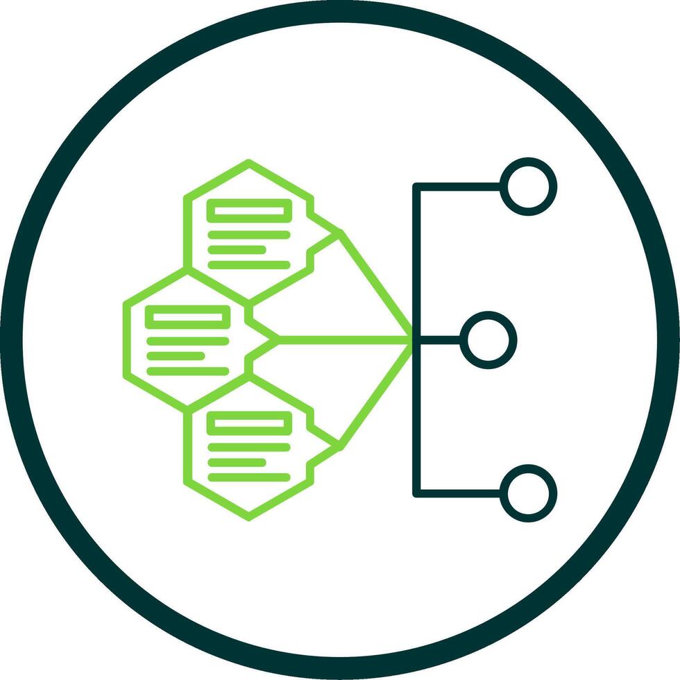 Index Line Circle Icon vector