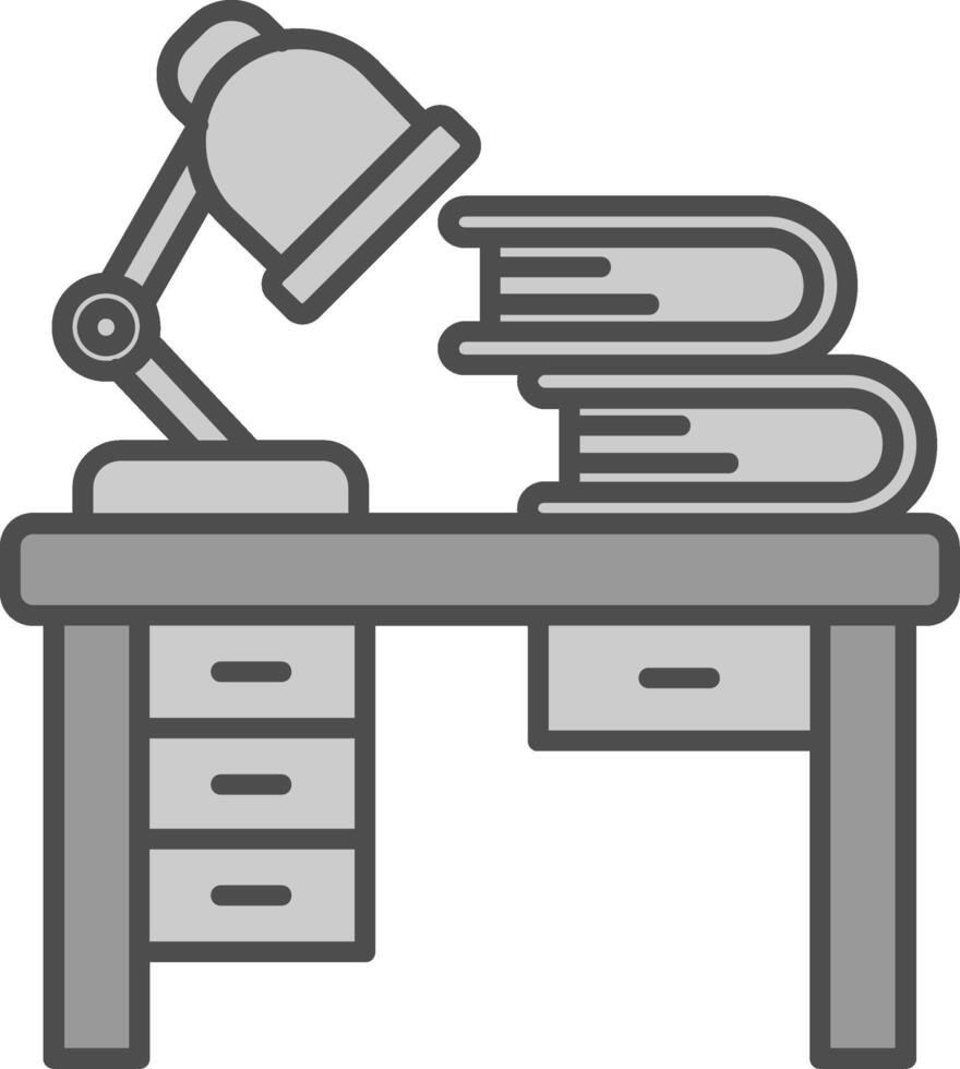 Workspace Line Filled Greyscale Icon vector