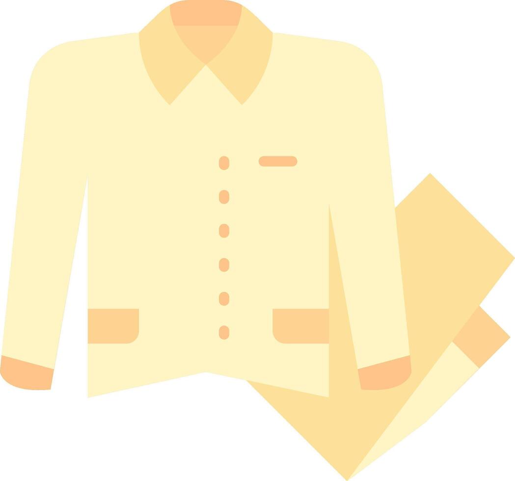 Sleepwear Flat Light Icon vector