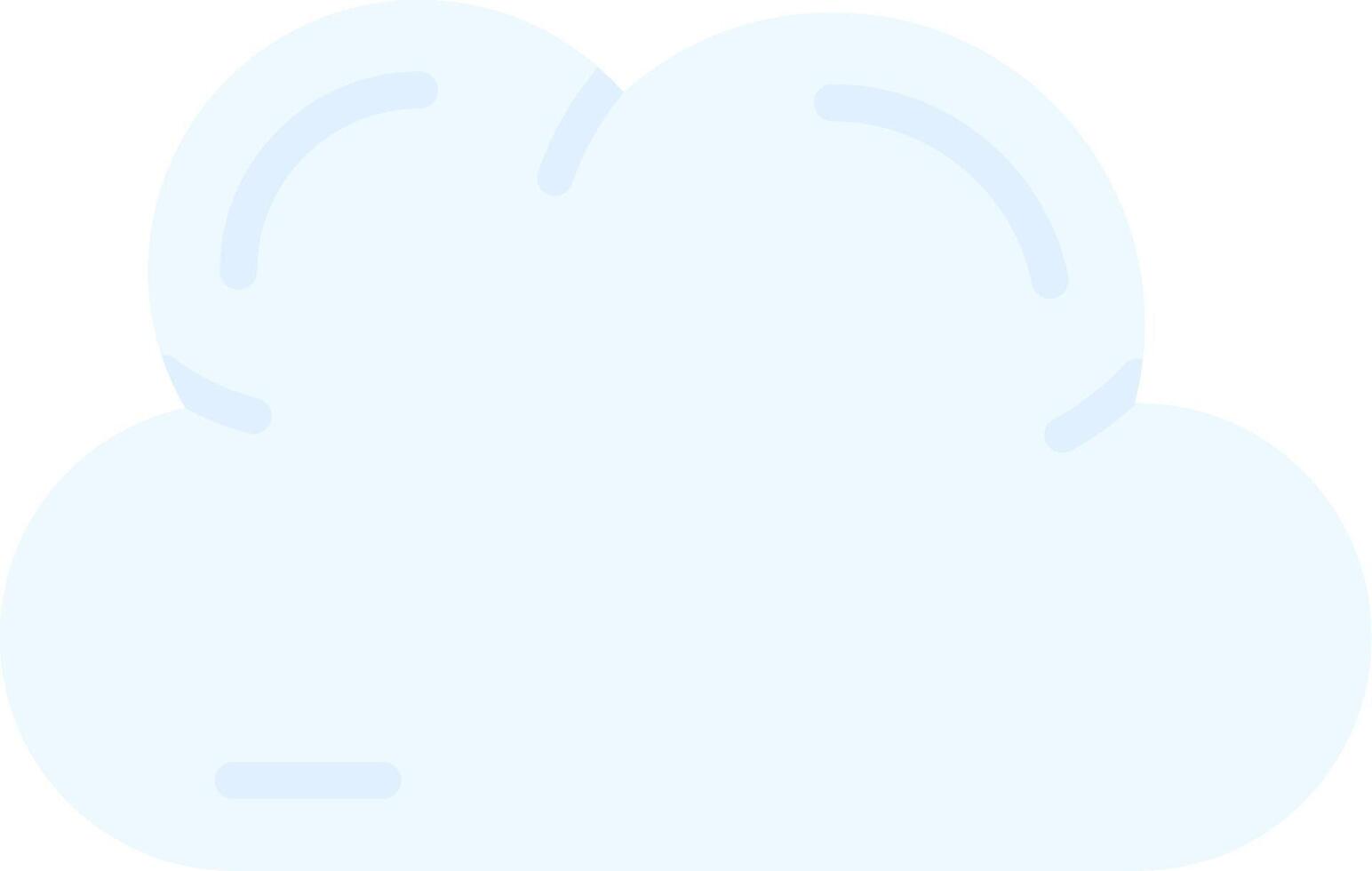 Cloud Flat Light Icon vector