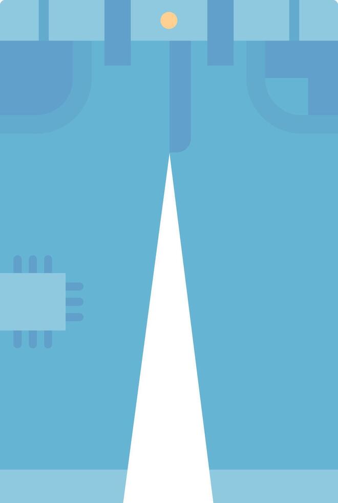 pantalones plano ligero icono vector