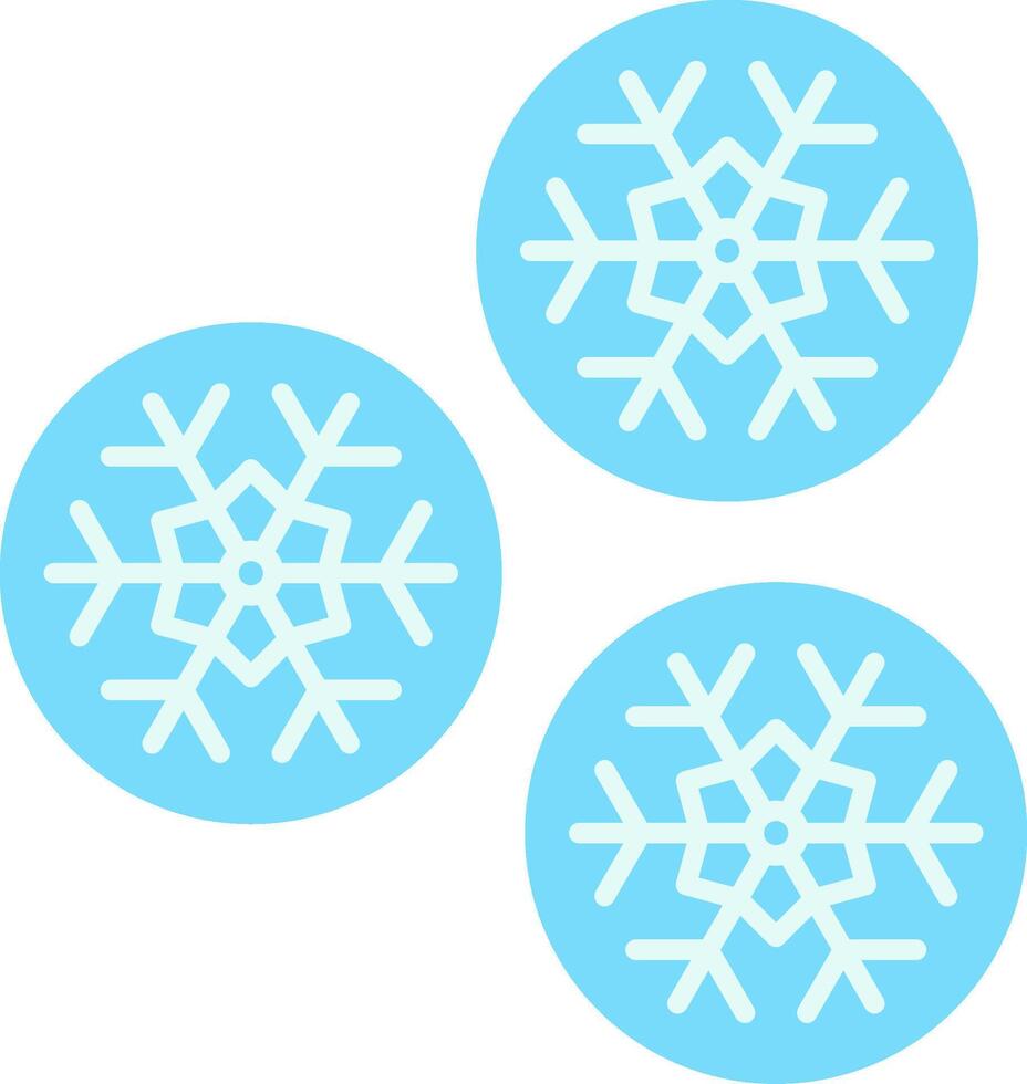 Snowball Flat Light Icon vector