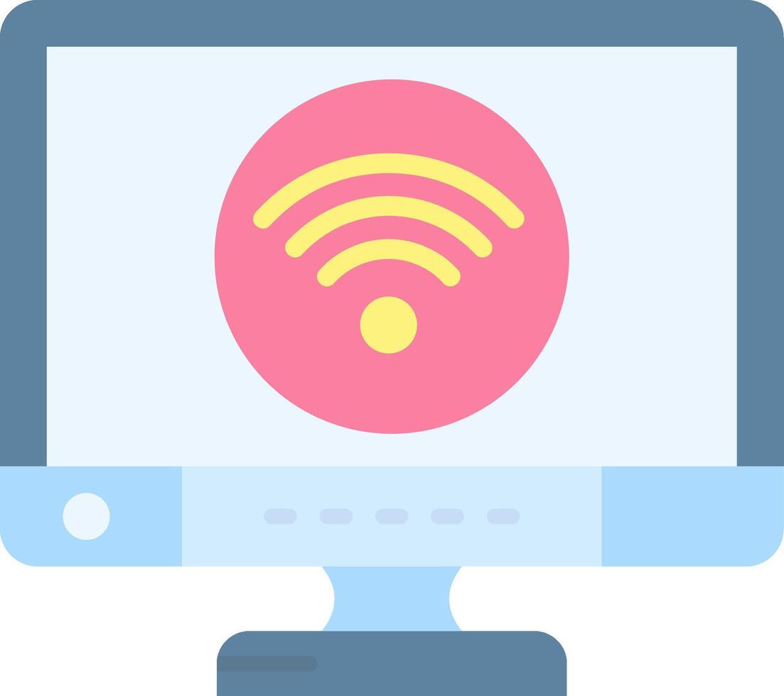 Wifi Flat Light Icon vector