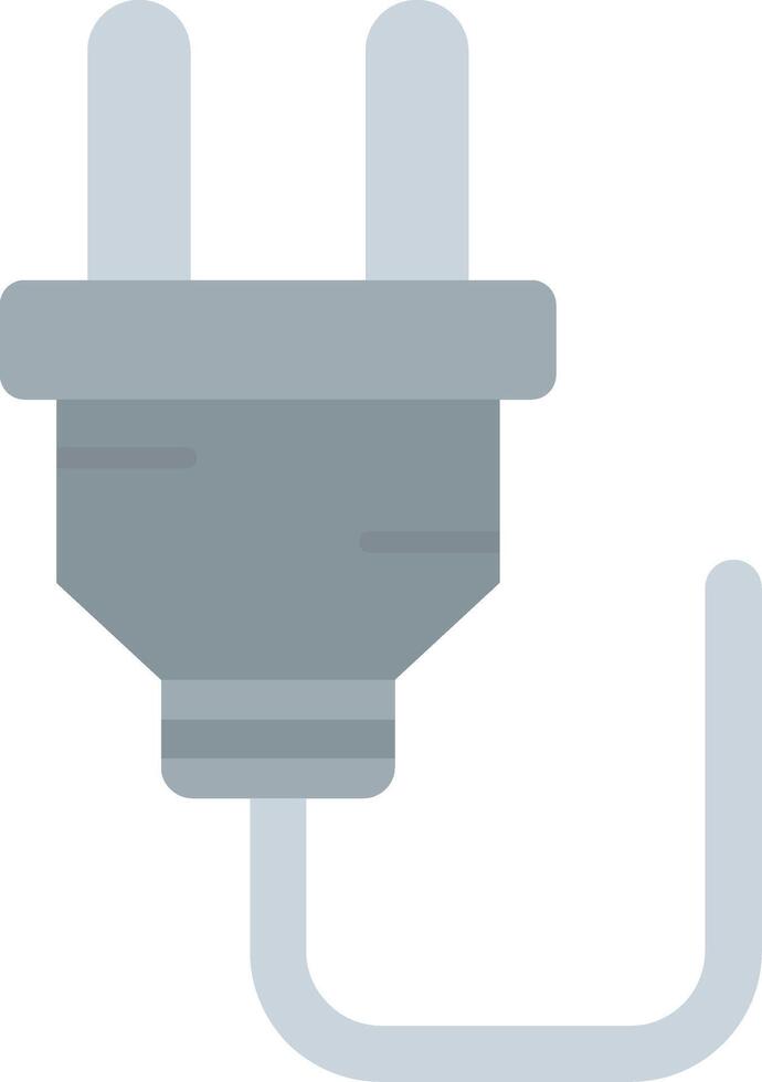 Plug Flat Light Icon vector