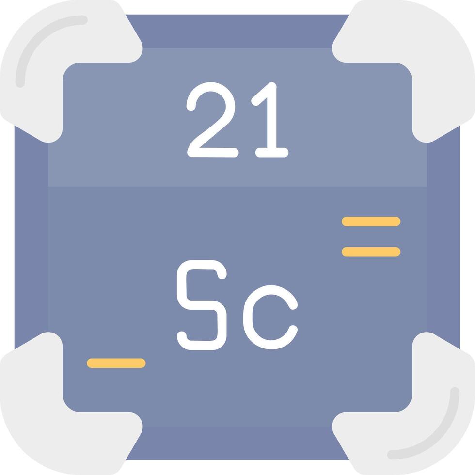 Scandium Flat Light Icon vector