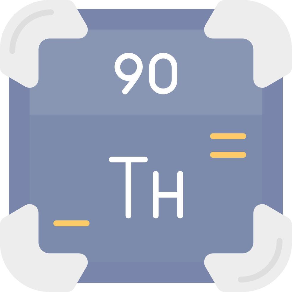 Thorium Flat Light Icon vector