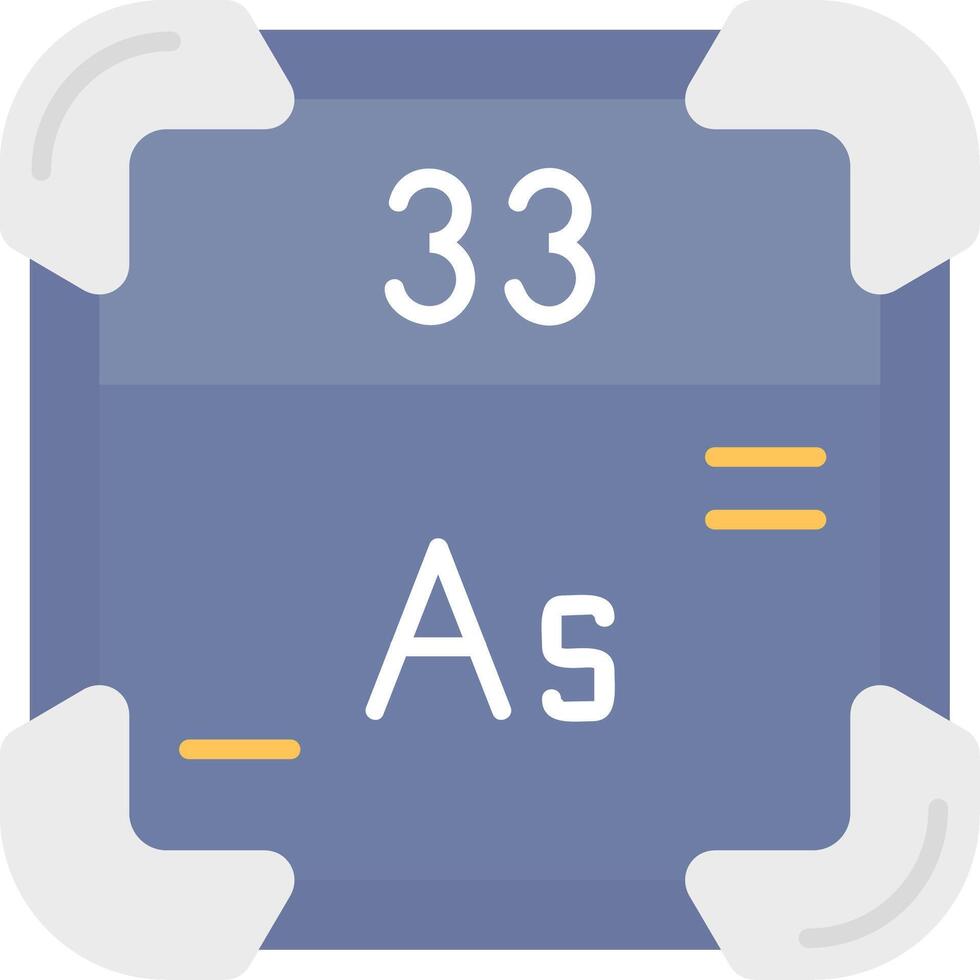 Arsenic Flat Light Icon vector