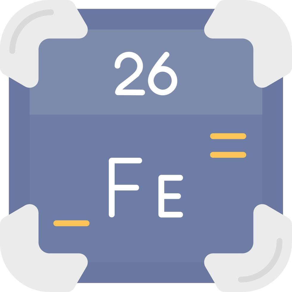 Iron Flat Light Icon vector