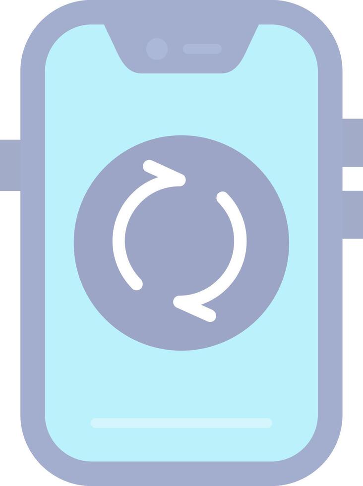 Recycle Flat Light Icon vector