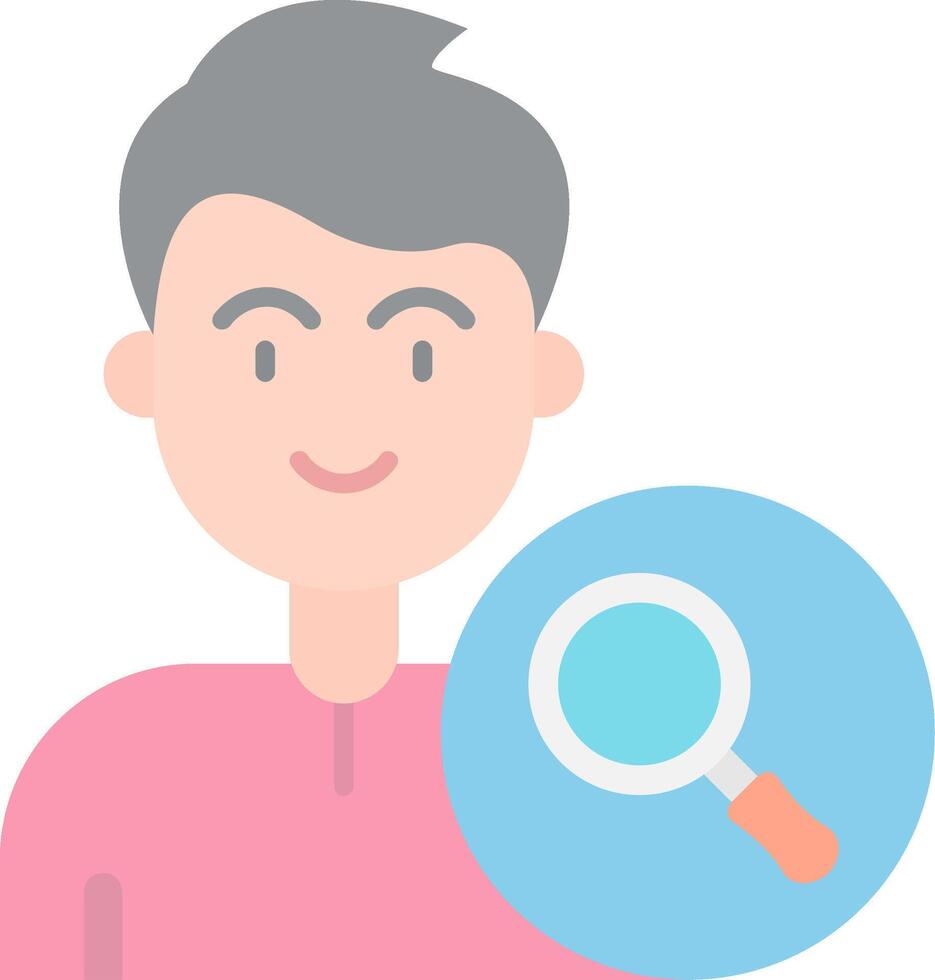 Search Flat Light Icon vector