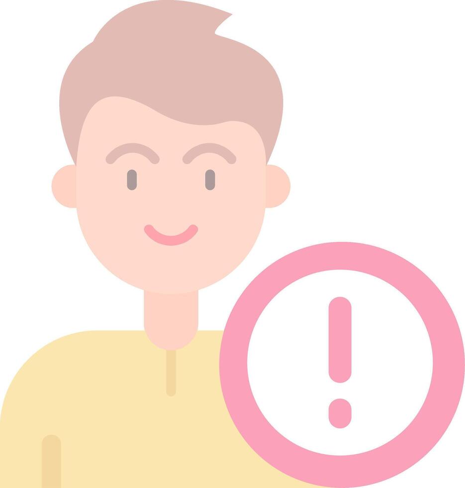 Error Flat Light Icon vector