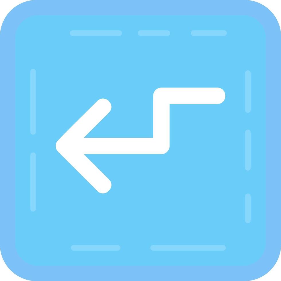 Zigzag Flat Light Icon vector