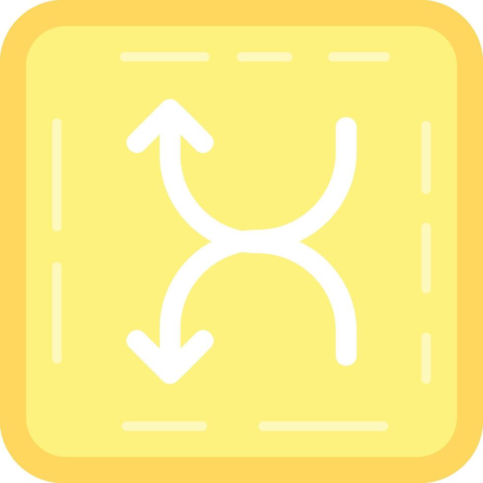 Shuffle Flat Light Icon vector