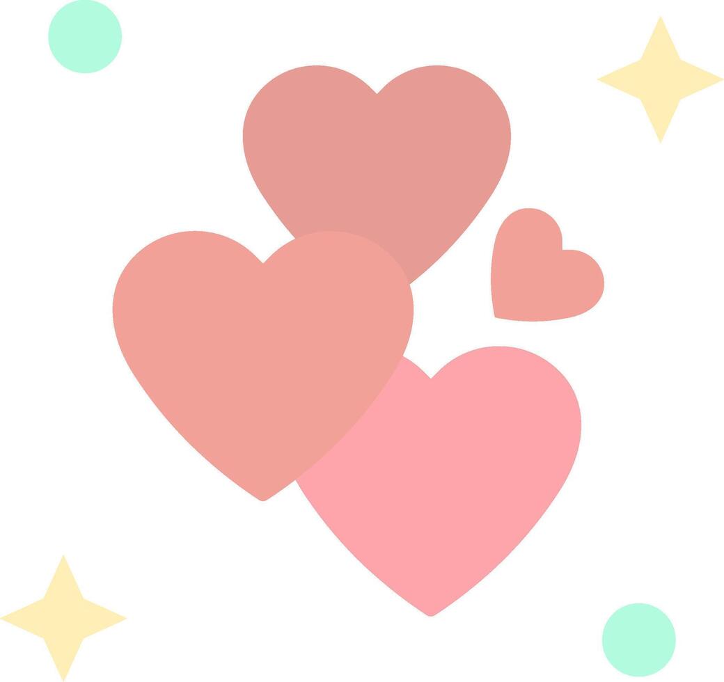 amor plano ligero icono vector