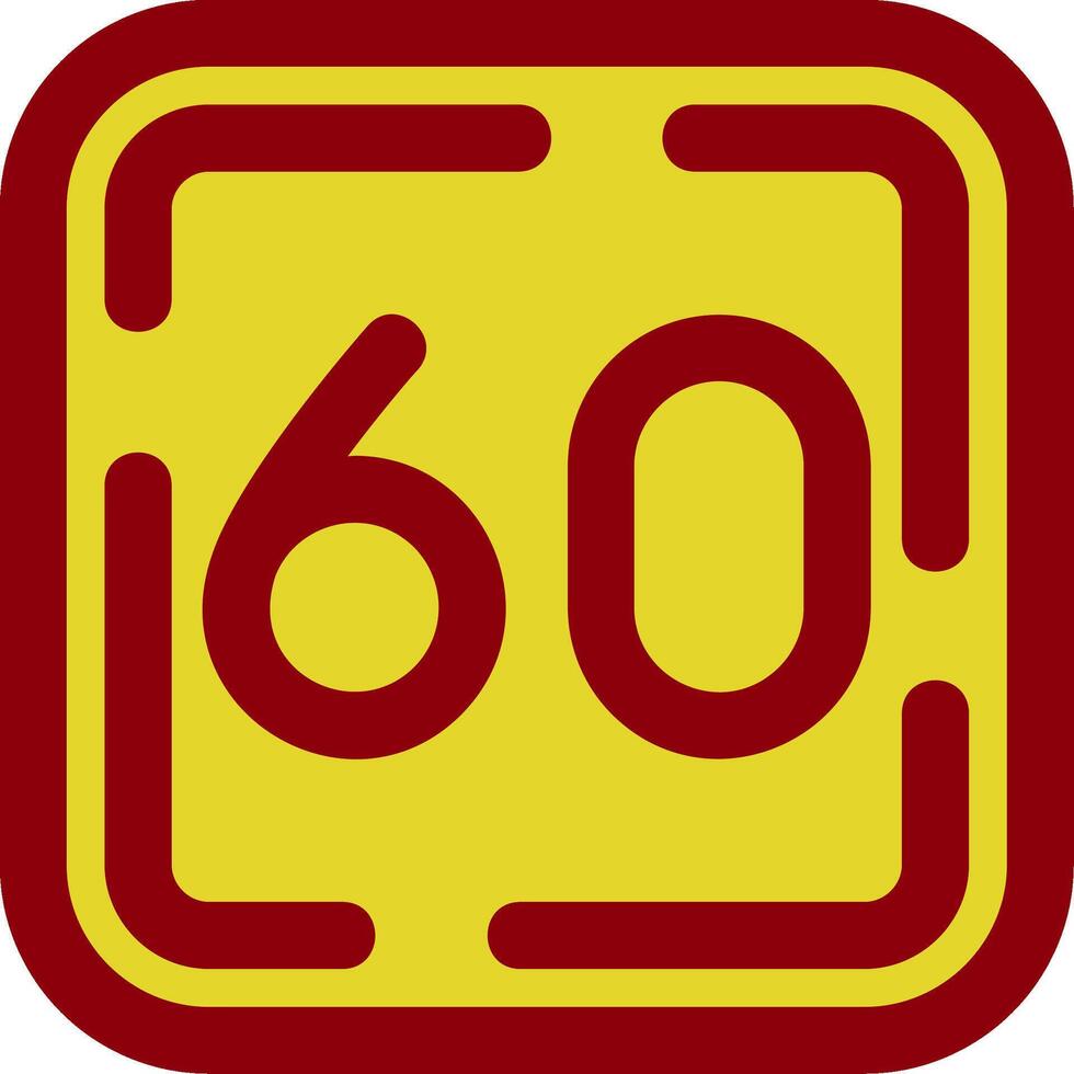 sesenta Clásico icono vector