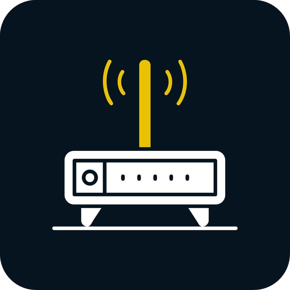 Modem Glyph Two Color Icon vector